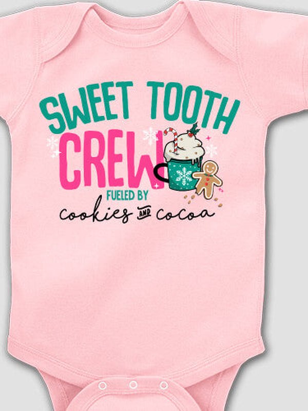 Cookies And Cocoa : Printed Baby Bodysuits