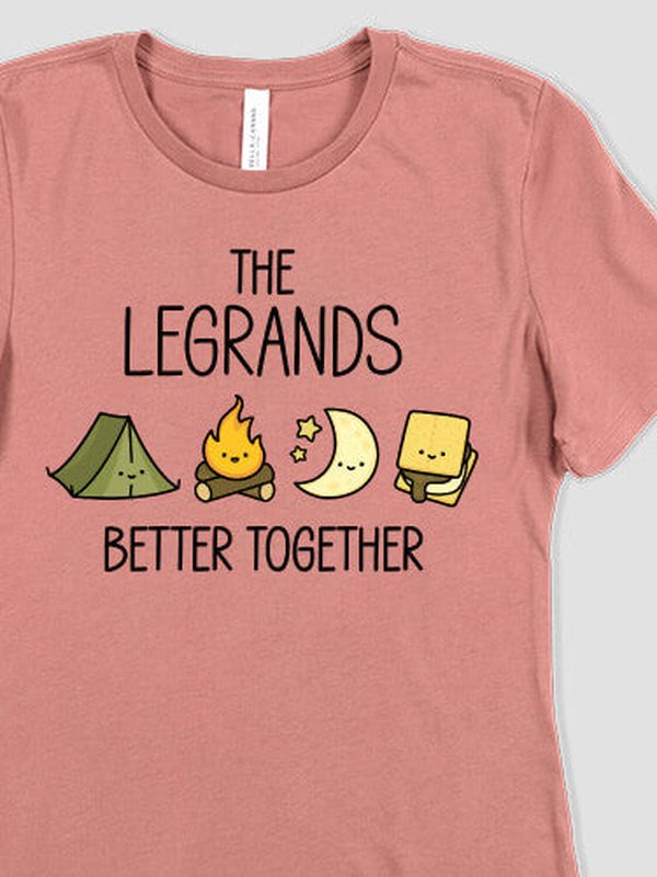 Better Together Camping : Premium Printed T-Shirts