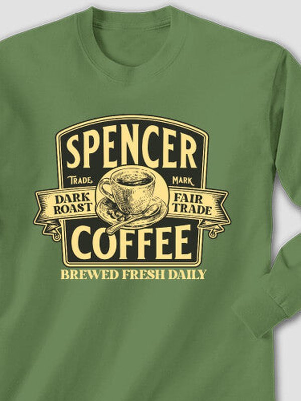 Coffee : Printed Long Sleeves