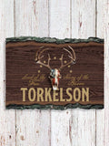 American Hunter : Faux Sliced Log Plaque