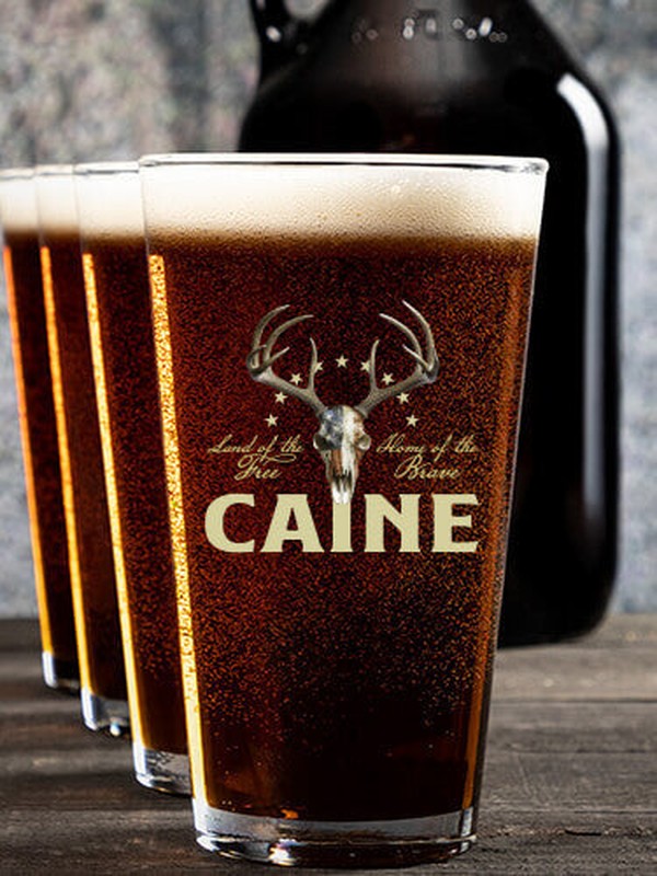American Hunter : Growler Pint Glass Gift Sets - Color Printed