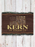 American Outdoor Company : Faux Sliced Log Plaque