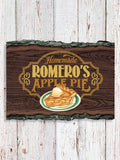 Apple Pie : Faux Sliced Log Plaque