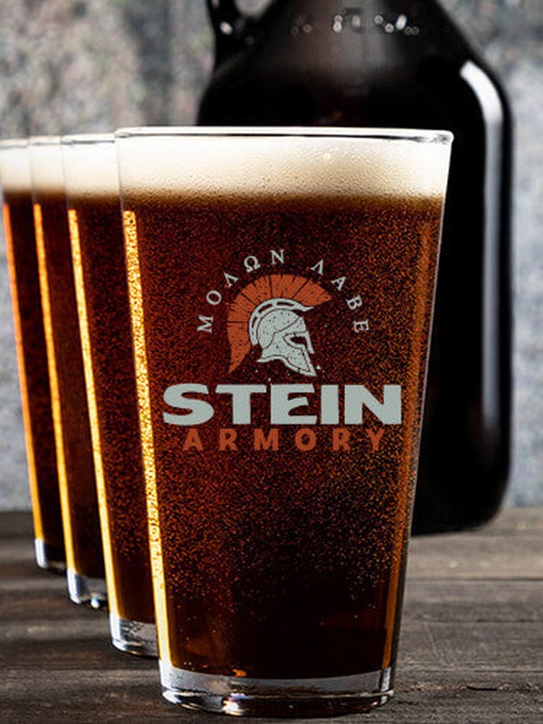 Armory : Growler Pint Glass Gift Sets - Color Printed