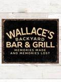 Backyard Bar and Grill : Tin Signs
