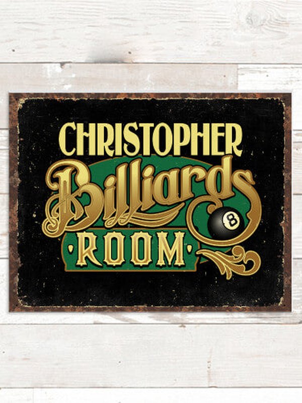 Billiards Room : Tin Signs