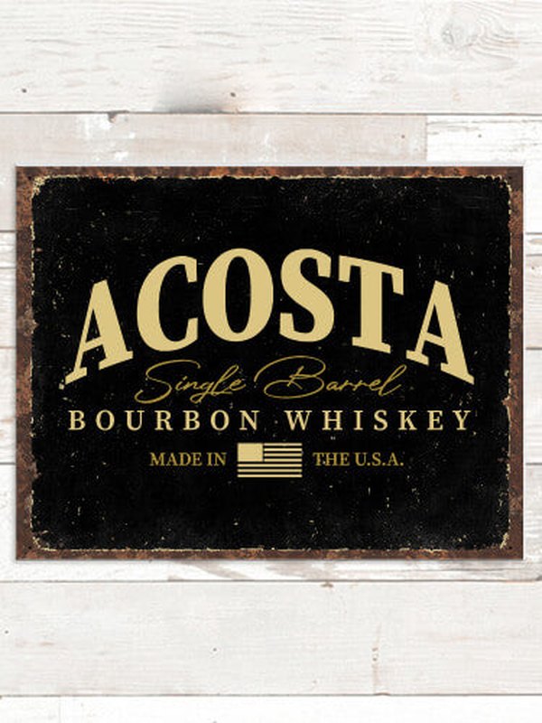 Bourbon Whiskey : Tin Signs