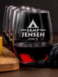 Camp : Cheese Board Wine Glass Gift Sets - Engraved