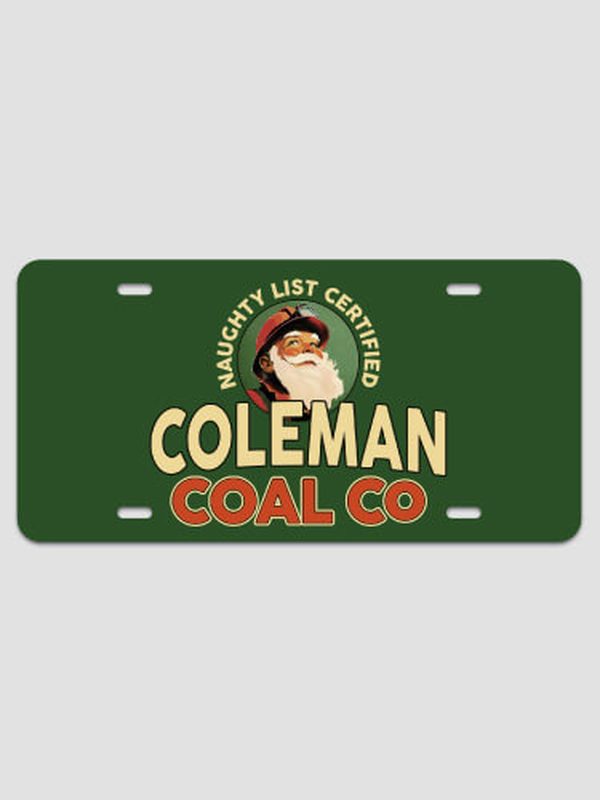 Christmas Coal Company : License Plates