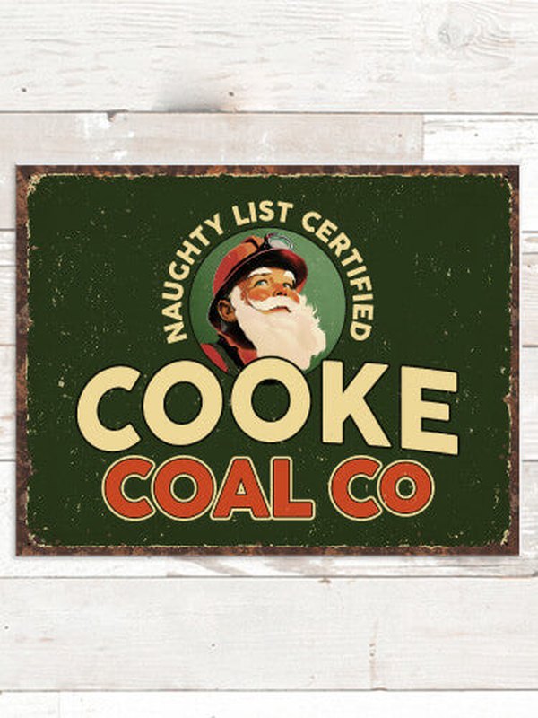 Christmas Coal Company : Tin Signs