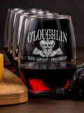 Claddagh : Cheese Board Wine Glass Gift Sets - Engraved