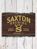 Classic Brewing Company : Faux Sliced Log Plaque
