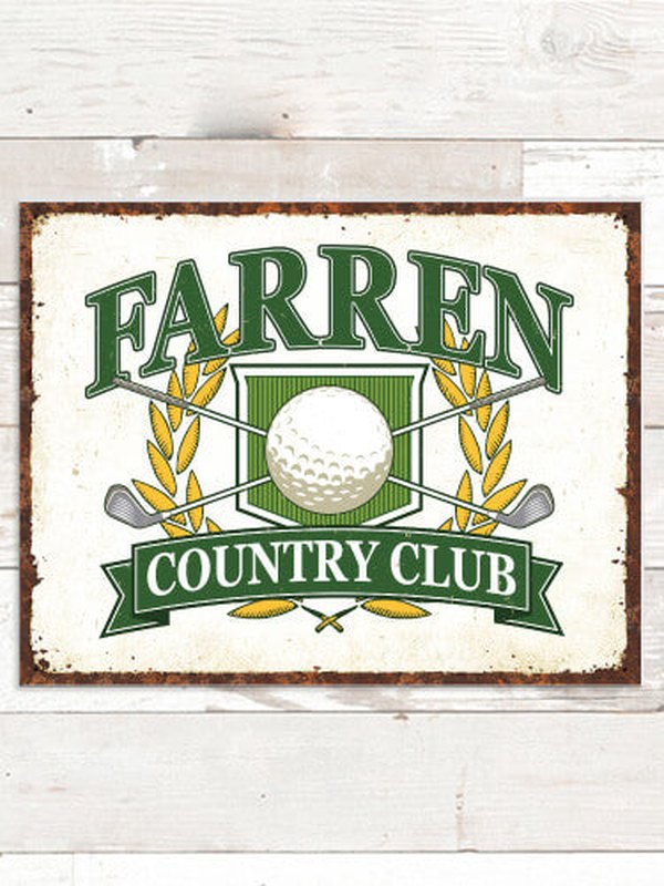 Classic Country Club : Tin Signs