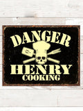 Cooking Danger : Tin Signs