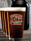 Country Christmas : Growler Pint Glass Gift Sets - Color Printed