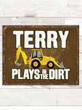 Dirt Shirt - Backhoe : Tin Signs product image 1