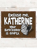 Excuse Me Squirrel : Tin Signs