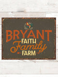 Faith Family Farm : Tin Signs
