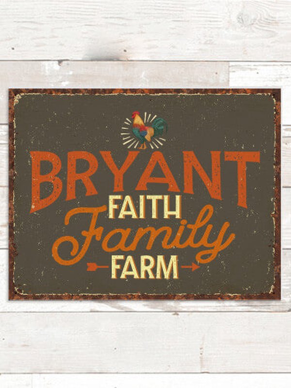 Faith Family Farm : Tin Signs