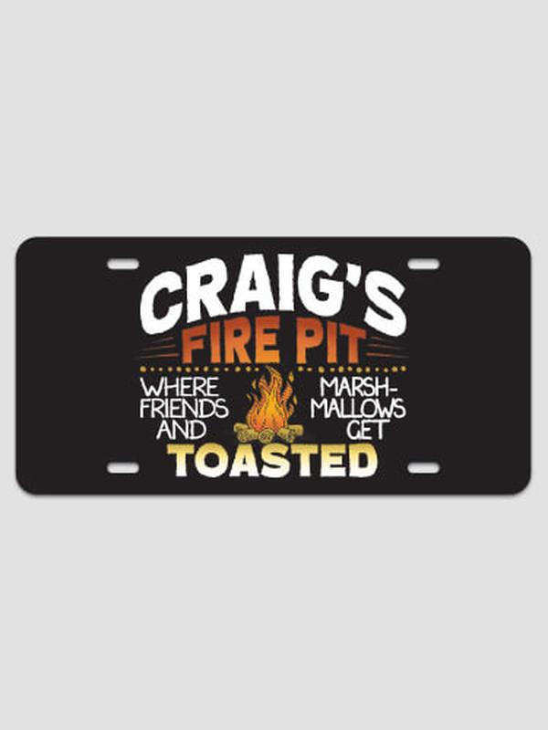 Fire Pit : License Plates