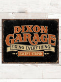 Fixing Everything Garage : Tin Signs