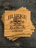 American to the Bone : Coasters - Engraved