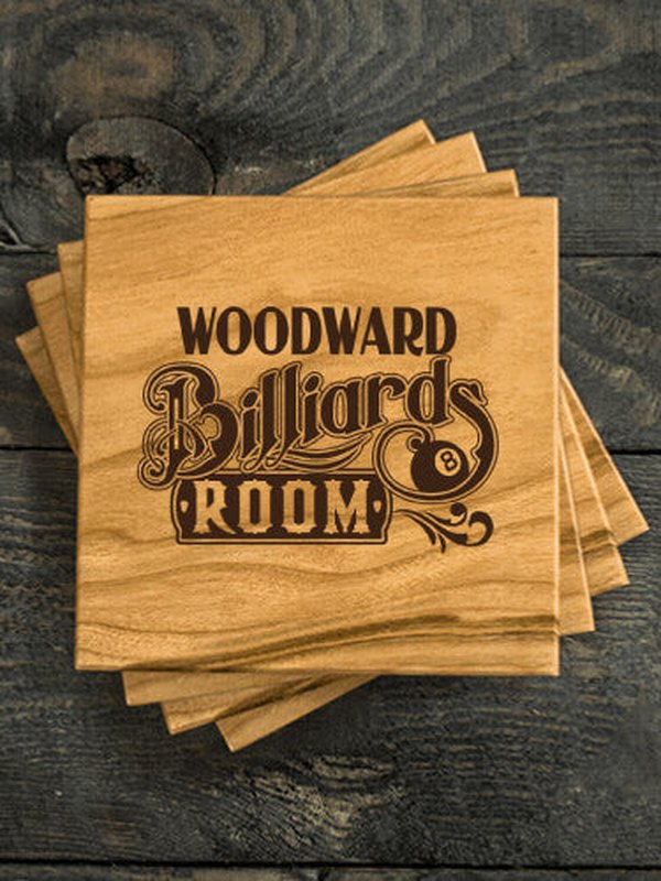 Billiards Room : Coasters - Engraved