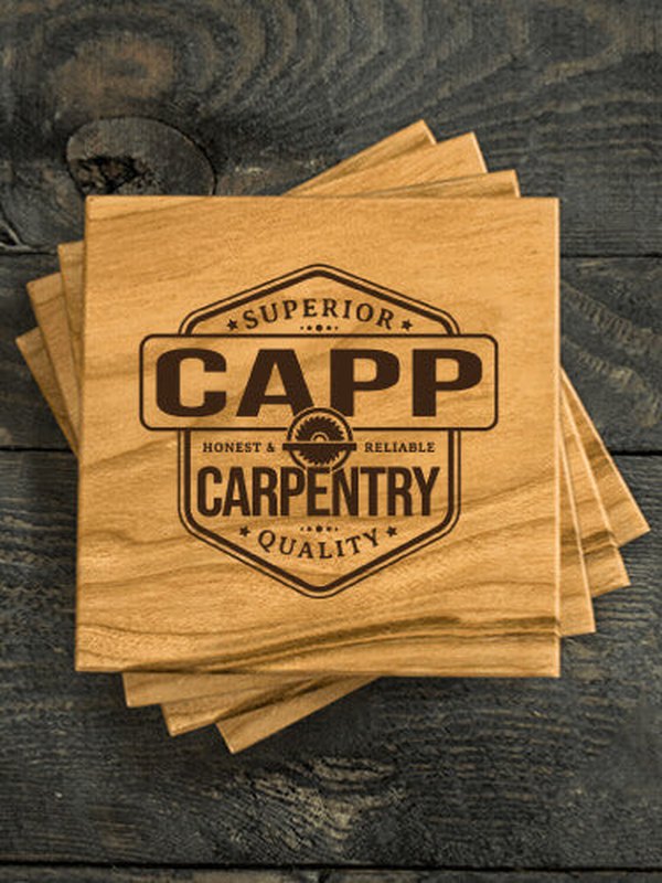 Carpentry : Coasters - Engraved