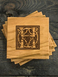 Celtic Monogram : Coasters - Engraved