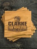Fish Services : Coasters - Engraved