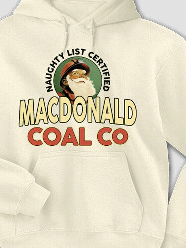 Christmas Coal Company : Printed Hoodies product image 4