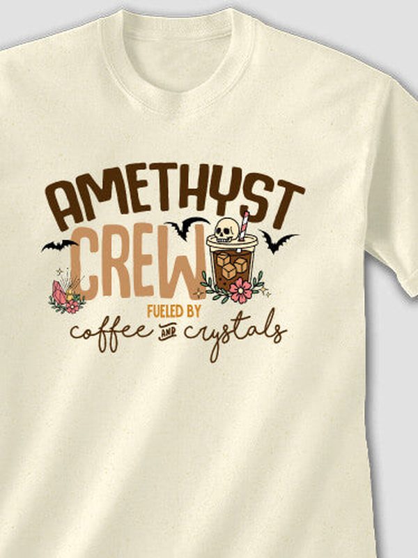 Coffee And Crystals : Printed T-Shirts