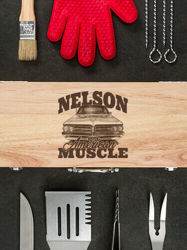 American Muscle Car : 10 Piece BBQ Set
