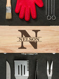 Family Monogram : 10 Piece BBQ Set