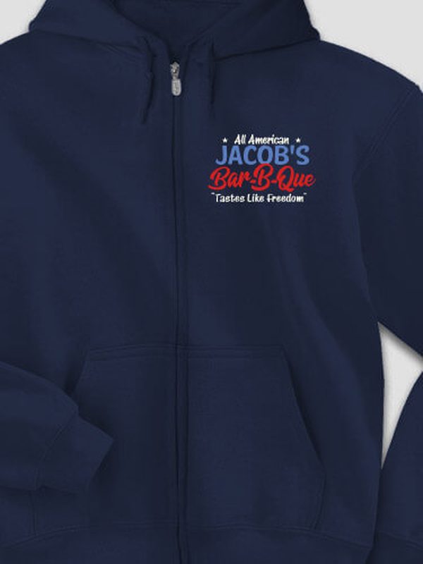 All American BBQ : Embroidered Zip Hoodies product image 3