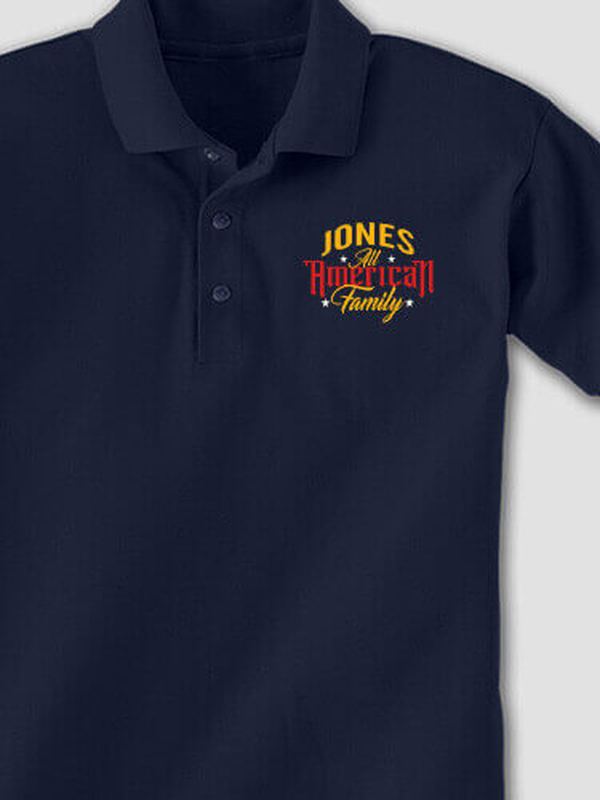 All-American Family : Embroidered Polo Shirts product image 2