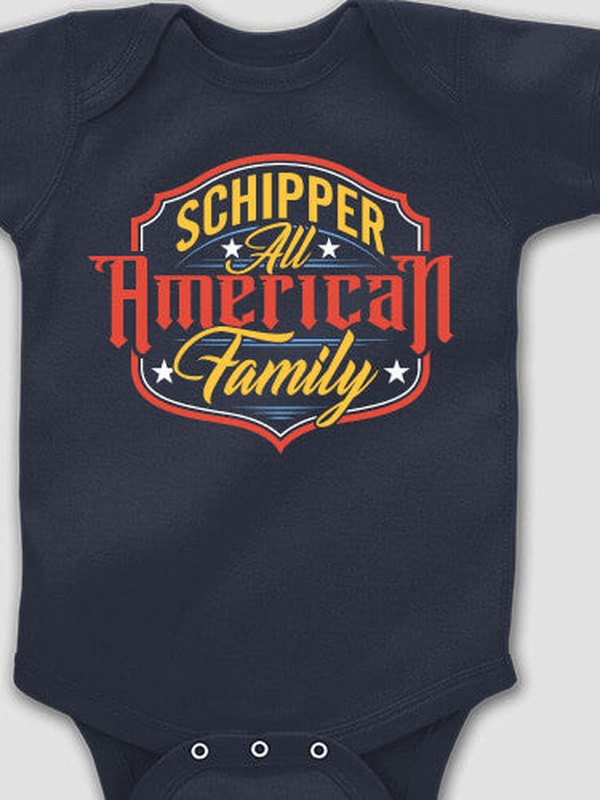 All-American Family : Printed Baby Bodysuits