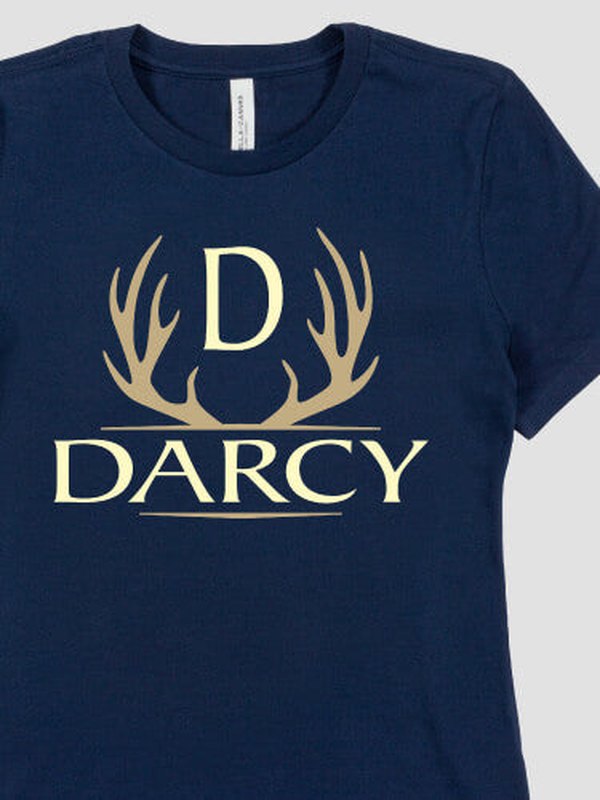 Antler Monogram : Premium Printed T-Shirts