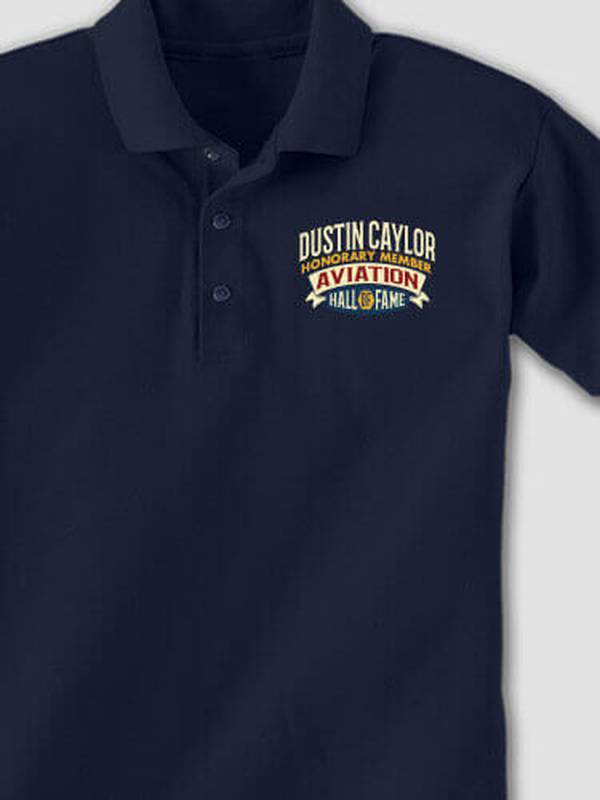 Aviation Hall Of Fame : Embroidered Polo Shirts product image 1