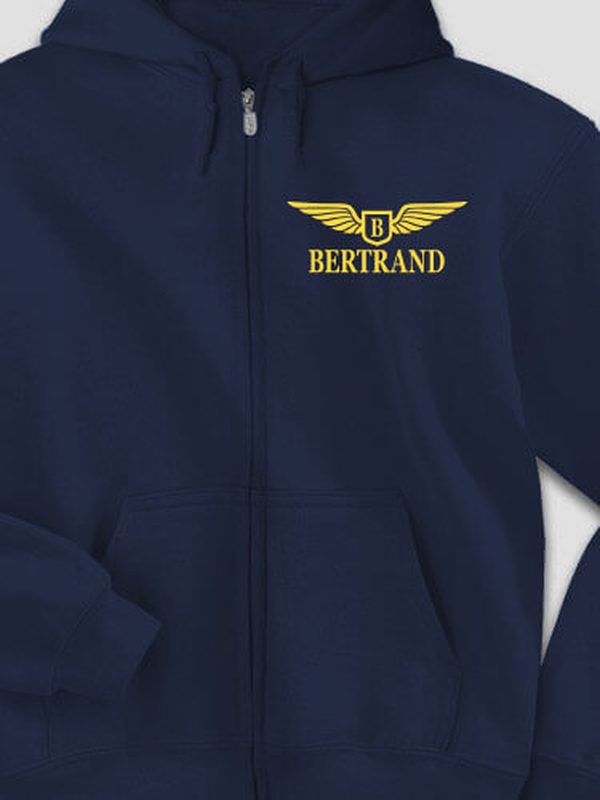 Aviation Monogram : Embroidered Zip Hoodies product image 2