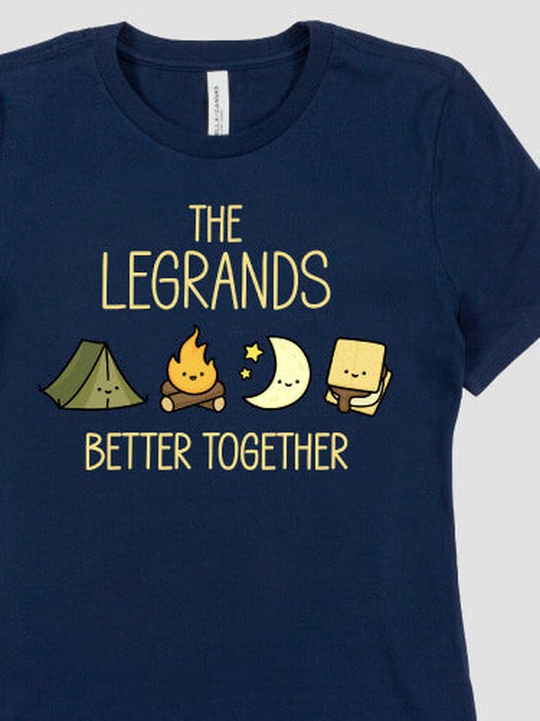 Better Together Camping : Premium Printed T-Shirts
