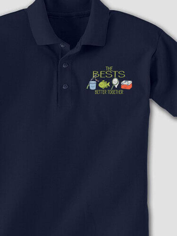 Better Together Fishing : Embroidered Polo Shirts product image 2