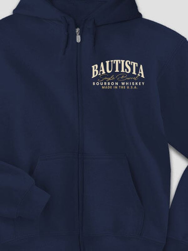 Bourbon Whiskey : Embroidered Zip Hoodies product image 3