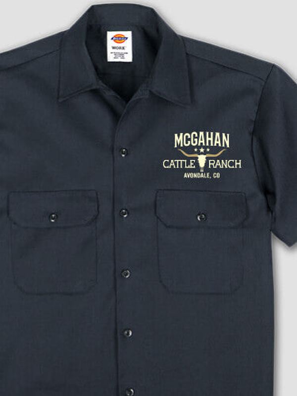 Cattle Ranch : Embroidered Work Shirts product image 2