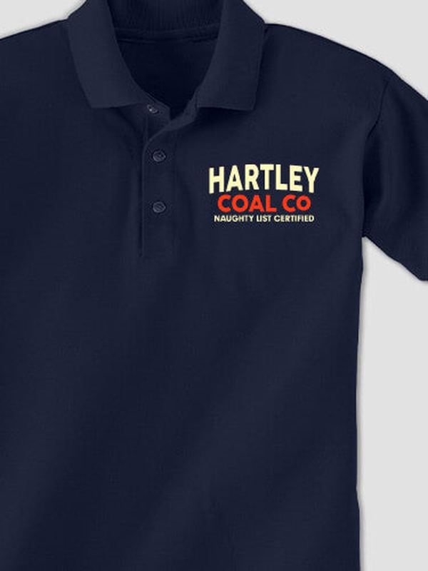 Christmas Coal Company : Embroidered Polo Shirts product image 2