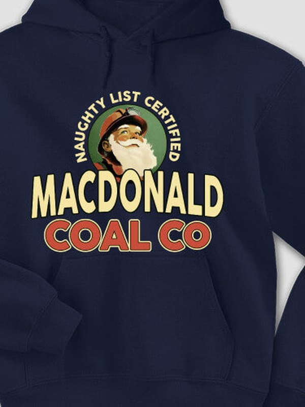 Christmas Coal Company : Printed Hoodies product image 5