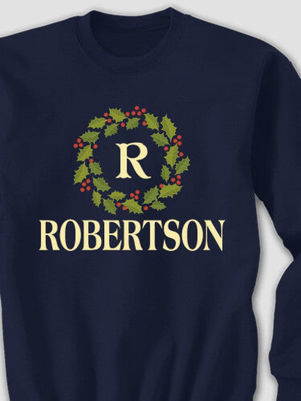 Christmas Monogram : Printed Sweatshirts product image 3