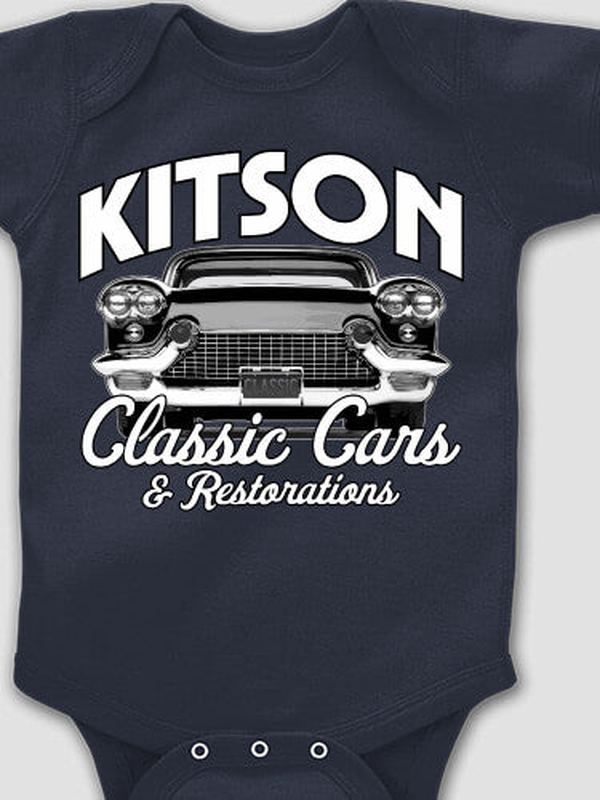 Classic Cars : Printed Baby Bodysuits