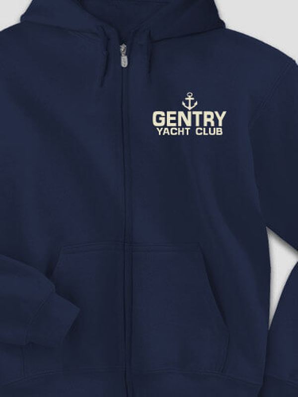 Classic Yacht Club : Embroidered Zip Hoodies
