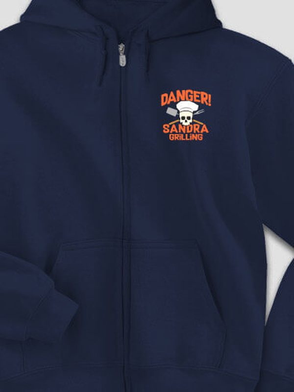 Danger Grilling : Embroidered Zip Hoodies product image 3